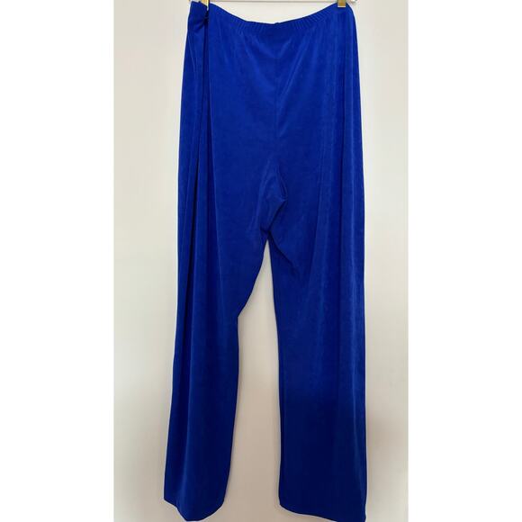 Chicos Travelers Knit Pants Plus Size Blue Stretchy Womens Size 4 (20/22) New - Picture 5 of 5